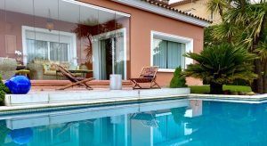 Modern apartment with a pole for buy